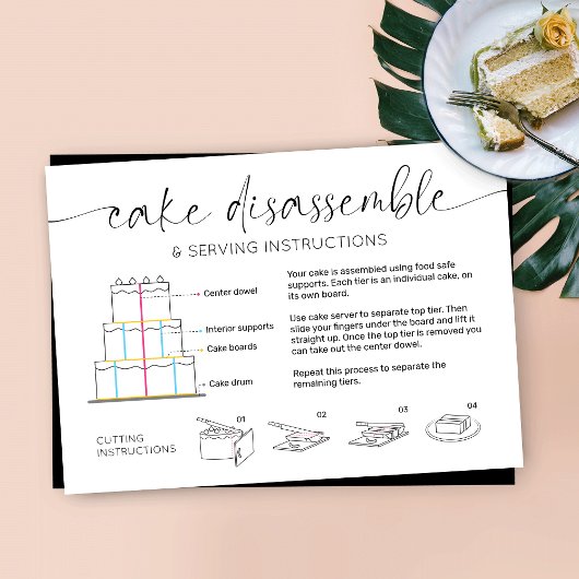Carte De Visite Guide de service de gâteaux à plusieurs niveaux Él