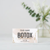 Carte De Visite Guide de soins après Botox Moderne en Rose Doré (Debout devant)