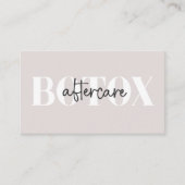 Carte De Visite Guide de soins après Botox Taupe Minimal (Devant)