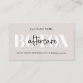 Carte De Visite Guide de soins après Botox Taupe Moderne (Devant)