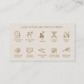 Carte De Visite Guide de soins après pose d'extensions de cils Min (Dos)