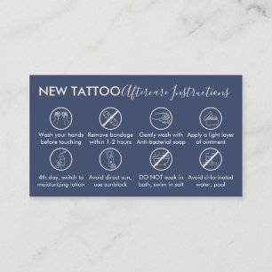 Carte De Visite Guide de tatouage pour l'art du corps de marine