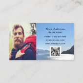 Carte De Visite Guide de vacances de l'agent de voyage (Dos)