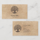 Carte De Visite guide de vie arbre de vie yoga bien-être (Devant / Derrière)