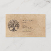 Carte De Visite guide de vie arbre de vie yoga bien-être (Dos)