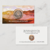 Carte De Visite Guide de voyage d'aventure en nature (Devant / Derrière)