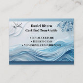 Carte De Visite Guide de voyage professionnel pour la mer bleue tr (Devant)