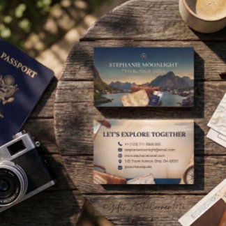 Carte De Visite Guide de voyage touristique personnel professionne