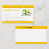 Carte De Visite Guide des visites | Meilleures vacances (Devant / Derrière)