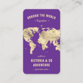 Carte De Visite Guide d'excursion Planificateur de voyage Plan du  (Devant)