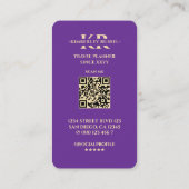 Carte De Visite Guide d'excursion Planificateur de voyage Plan du  (Dos)