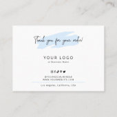 Carte De Visite Guide d'instructions pour la garde des gâteaux Aqu (Dos)