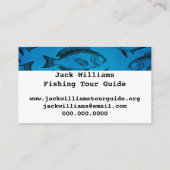 Carte De Visite Guide extérieur de guide touristique de pêche (Dos)