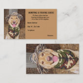 Carte De Visite Guide personnalisable de chasse/pêche (Devant / Derrière)