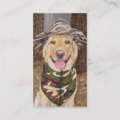 Carte De Visite Guide personnalisable de chasse/pêche (Dos)