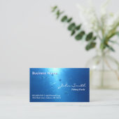 Carte De Visite Guide professionnel de pêche des poissons de l'océ (Debout devant)