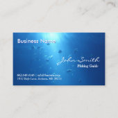 Carte De Visite Guide professionnel de pêche des poissons de l'océ (Devant)