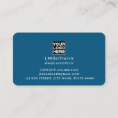 Carte De Visite Guide touristique Cute Blue (Dos)