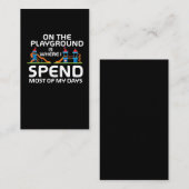 Carte De Visite Guillemets amusants sur les terrains de jeu - parc (Devant / Derrière)