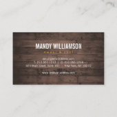 Carte De Visite Guirlande de fourche et de couteau sur la restaura (Dos)