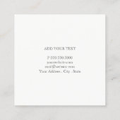 Carte de visite - guirlande de traçage d'or (Dos)