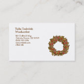 Carte De Visite Guirlande en bois (Dos)