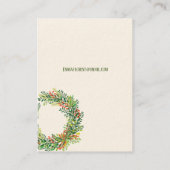 Carte De Visite Guirlande verte (Dos)