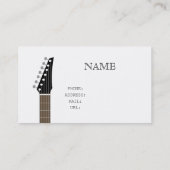 CARTE DE VISITE GUITAR BUSINESS CARD (Dos)