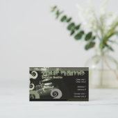 CARTE DE VISITE GUITAR "CamoGreens" (Debout devant)