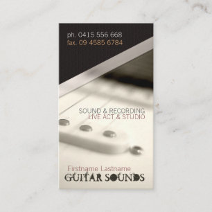 Carte de visite GUITAR LIGHT Verticale