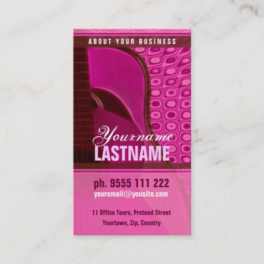 CARTE DE VISITE GUITAR "PiNKY" (Devant)