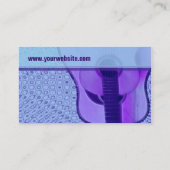 CARTE DE VISITE GUITAR "PurpleBlue" (Dos)