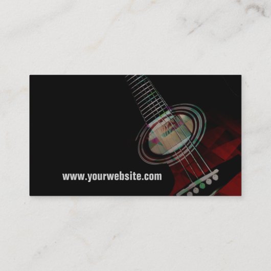 CARTE DE VISITE GUITAR "Redtrax" (Dos)