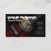 CARTE DE VISITE GUITAR "Redtrax" (Devant)