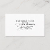 Carte De Visite Guitar Sales Modern Ebony Fretboard Style Pro  (Dos)