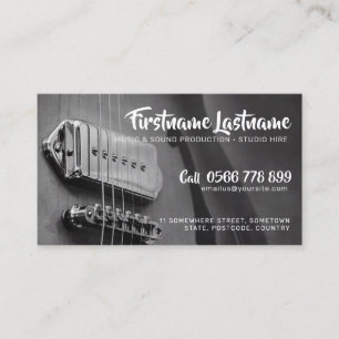 Carte de visite Guitar Studio GreyAZ