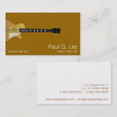 Carte De Visite Guitare (Devant / Derrière)