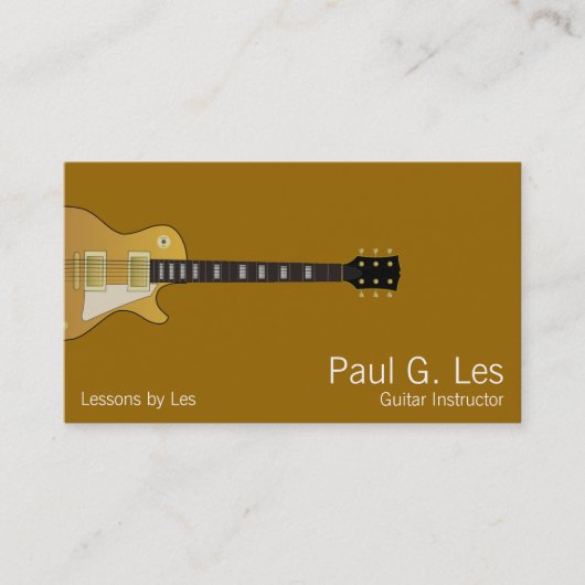 Carte De Visite Guitare (Devant)