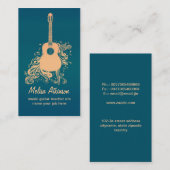 carte de visite guitare (Devant / Derrière)