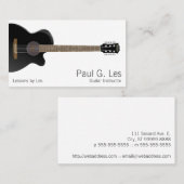 Carte De Visite Guitare (Devant / Derrière)