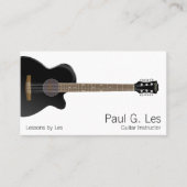 Carte De Visite Guitare (Devant)