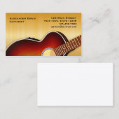 Carte De Visite Guitare (Devant / Derrière)