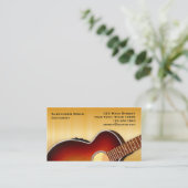 Carte De Visite Guitare (Debout devant)