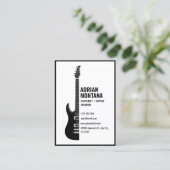 Carte De Visite Guitare (Debout devant)