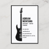 Carte De Visite Guitare (Devant)