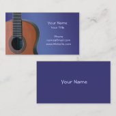 Carte De Visite  Guitare (Devant / Derrière)
