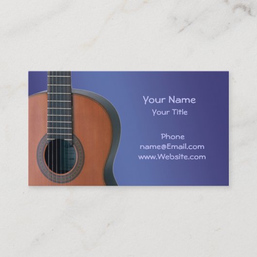 Carte De Visite  Guitare (Devant)
