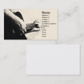 Carte De Visite Guitare (Devant / Derrière)