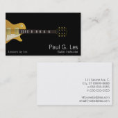 Carte De Visite Guitare (Devant / Derrière)
