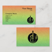 Carte De Visite Guitare acoustique (Devant / Derrière)